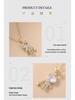 Women's Pure Copper Necklace with Micro-Inlaid Zircon Teddy Bear Pendant: Luxurious, Niche, and Versatile Hip-Hop Clavicle Chain Jewelry