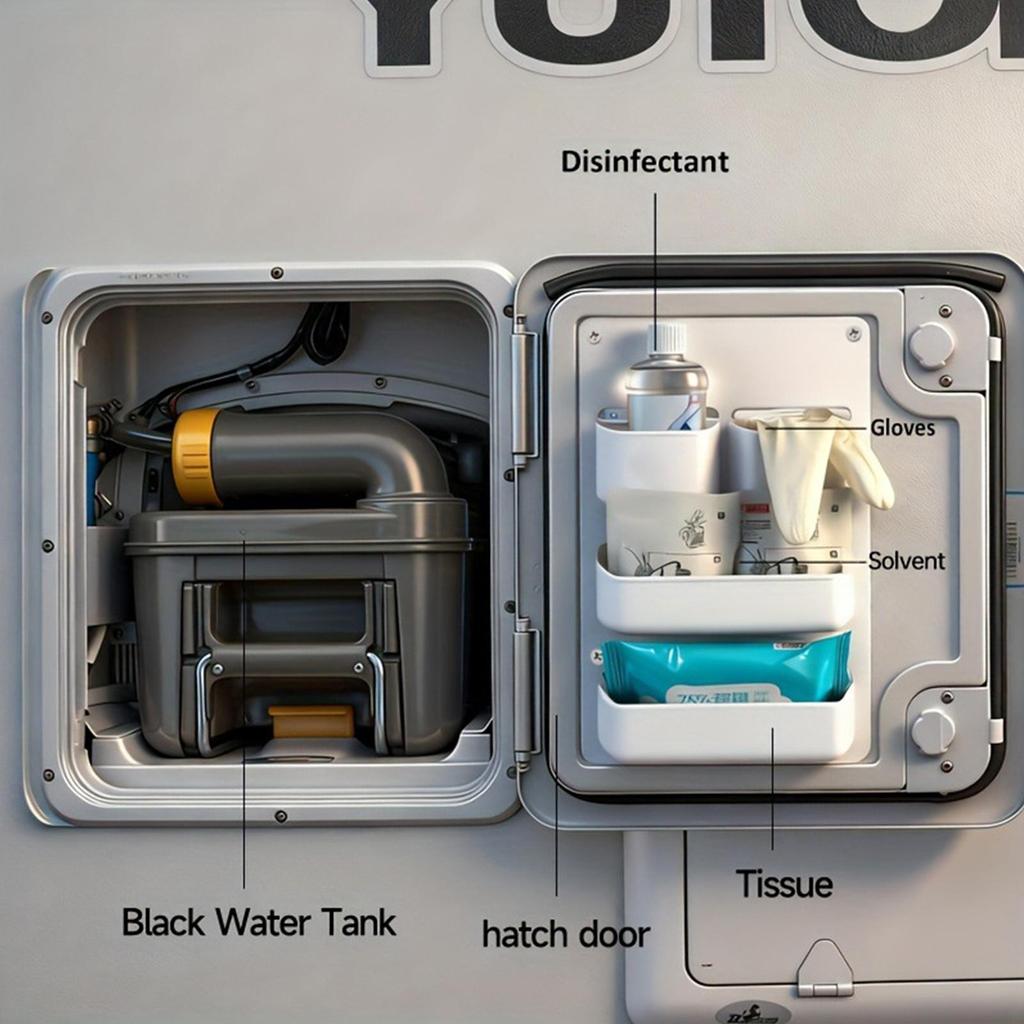 RV Door Storage Box Waterproof Display Organizer With Screws RV Space Savers Organization Storage For Boat Motorhome Trailer