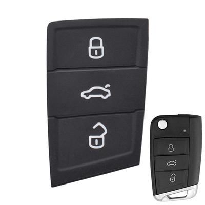 3 Buttons Rubber Flip Remote Car Key Pad Shell Case For VW Volkswagen Golf 7 4 5 Mk4 6 MK7 Skoda Octavia Seat Leon Ibiza Altea