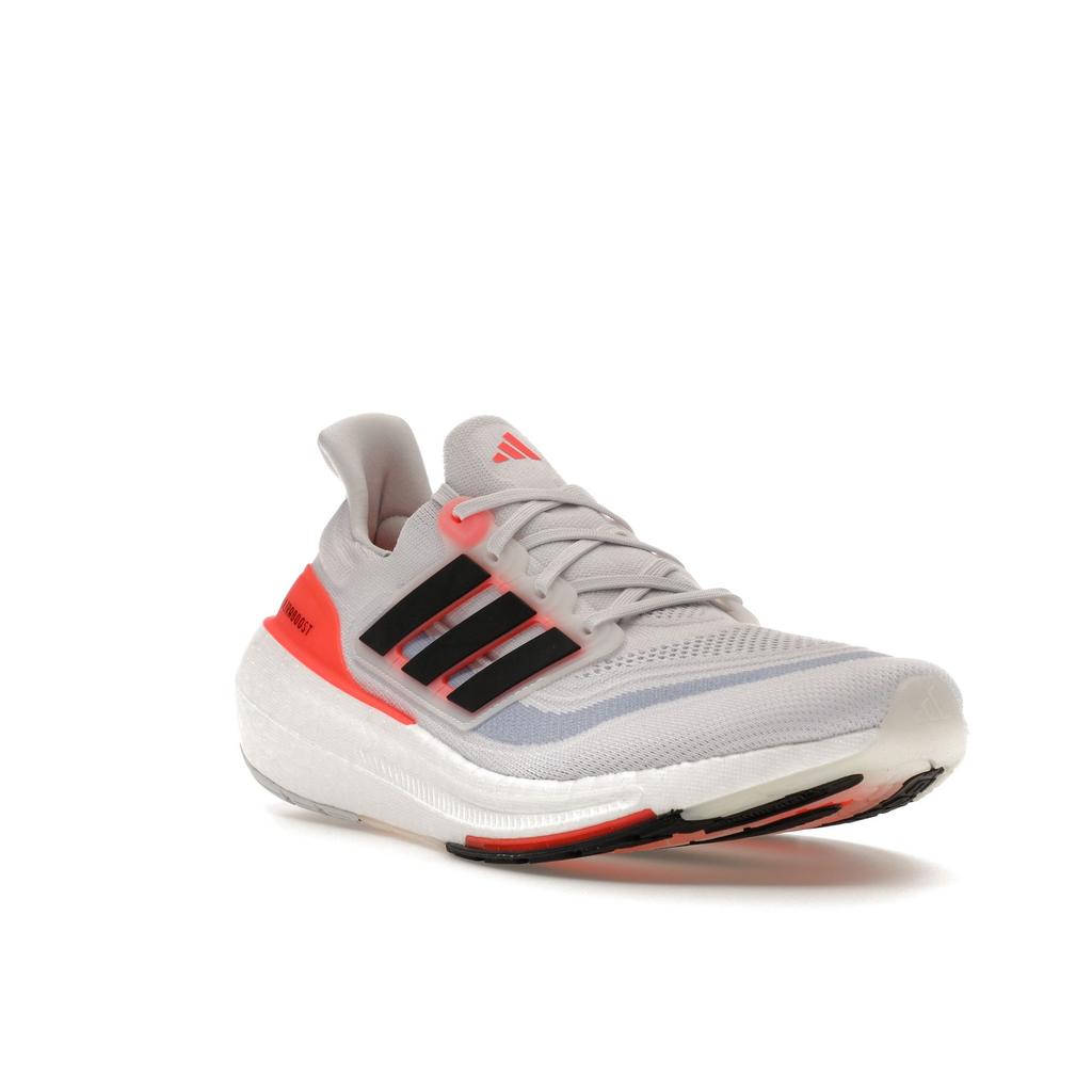 adidas UltraBoost Light White Solar Red Unisex Sneakers Cloud-White Core-Black HQ6351