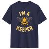 IM A Keeper Bee Beekeeper Pun Honey Lover Mens T Shirts Cool Tee Shirt Short Sleeve Round Collar TShirt Cotton Classic Clothes