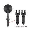 360 Degree Rotation Bike Handlebars Mirror With Gibbous Lens Wide Compatibility For Road Mountain Electric Bicycles