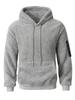 Pull à capuche rembourré en velours pelucheux pour homme Automne Hiver Veste pull pour homme Évacuation de l'humidité Coupe confortable Doux pour la peau Respirant Hauts