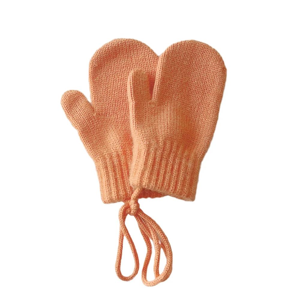 Korean Style Kids Mittens 1-4 Years Boys and Girls Winter Handing Neck Gloves Baby Wholesale Winter Accessories for Children