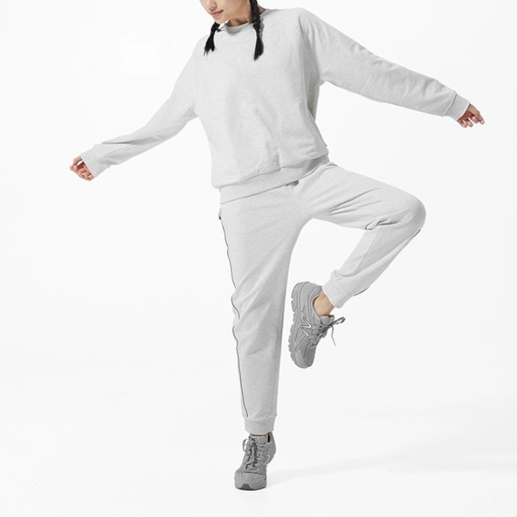 (WMNS) New Balance Solid Color Casual Round Neck Sports Hoodie Creamy White Women's 5CC17032-OA