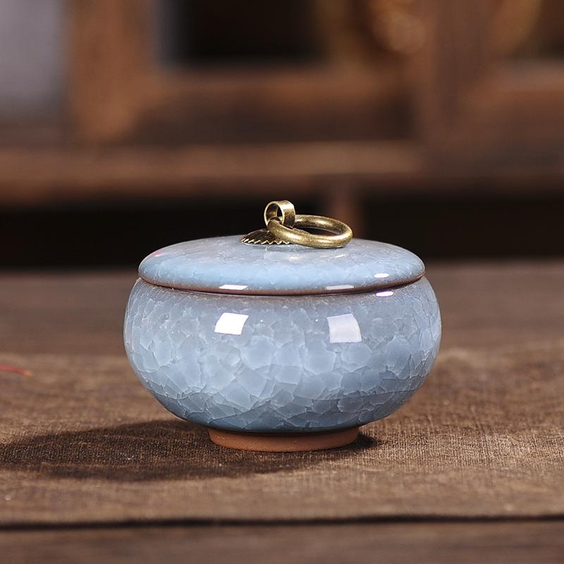 Tea Coffee Sugar Storage Jar China Crafts Decoration Mini Ceramic Jar Kitchen Storage Bottles & Jars Containers Home Decor New