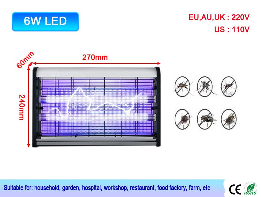 

Commercial LED Mosquito Trap Wall-mounted Hotel Family Mosquito Lamp 50W 60W Outdoor Garden Mosquito Trap Farm Mosquito Bakery EU Plug