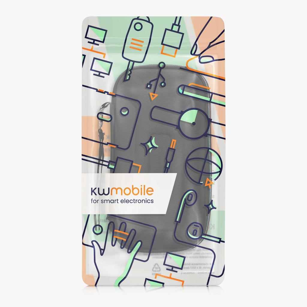 kwmobile Texas Instruments TI-84 Plus CE Compatible Calculator Case - Storage and Carrying Case for Graphing Calculators, Nylon EVA - Black