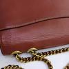 [Pre-Owned] Madison 23 Camellia Metal Buckle Snake Print Detail Glossy Flap Coated Canvas Chain Small Square Crossbody Shoulder Ba - Very Good #ZTWXGE