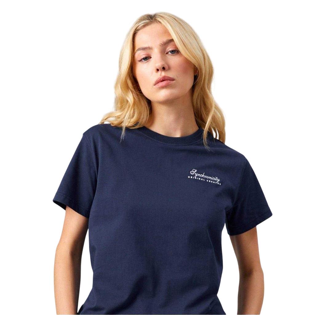 Original Creator Womens/Ladies Synchronicity Plain Classic T-Shirt