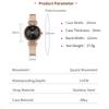 Hannah Martin New Women Watch Leisure Fashion 29mm Mini Dial Stainless Steel Mesh Strap Nordic Simple 3Bar Waterproof Watch