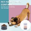 Pet Food Bucket 2/3 Layer Cat Food Container Portable Lanyard Design Dog Food Storage Box Pet Supplies