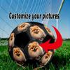 Customize Your Photo of a Size 5 Soccer Ball, Machine-stitched, Making It the Perfect Commemorative Gift .