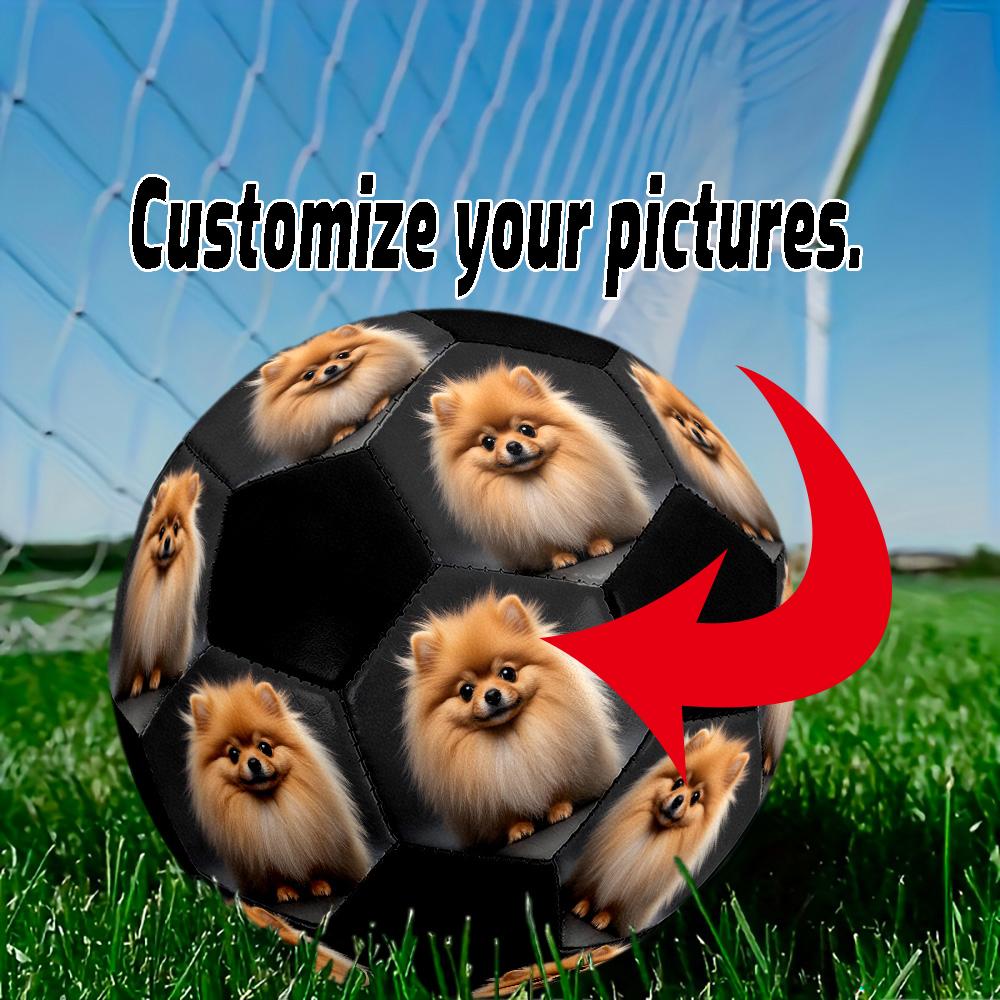 Customize Your Photo of a Size 5 Soccer Ball, Machine-stitched, Making It the Perfect Commemorative Gift .