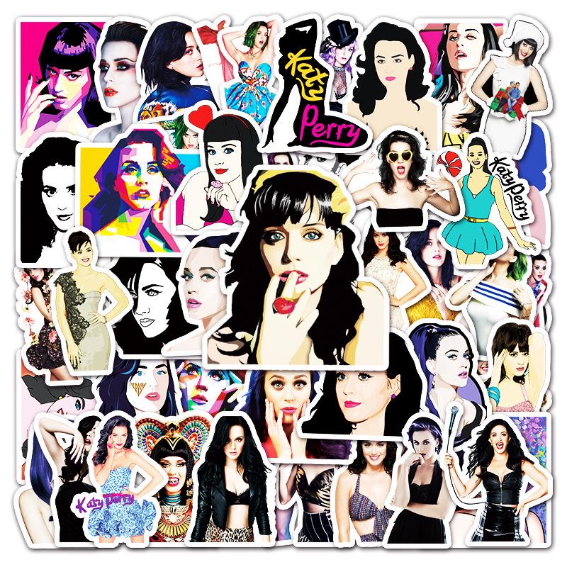 50PCS Katy Perry Graffiti Stickers for Laptops, Scooters, Cars, Phones & Guitars