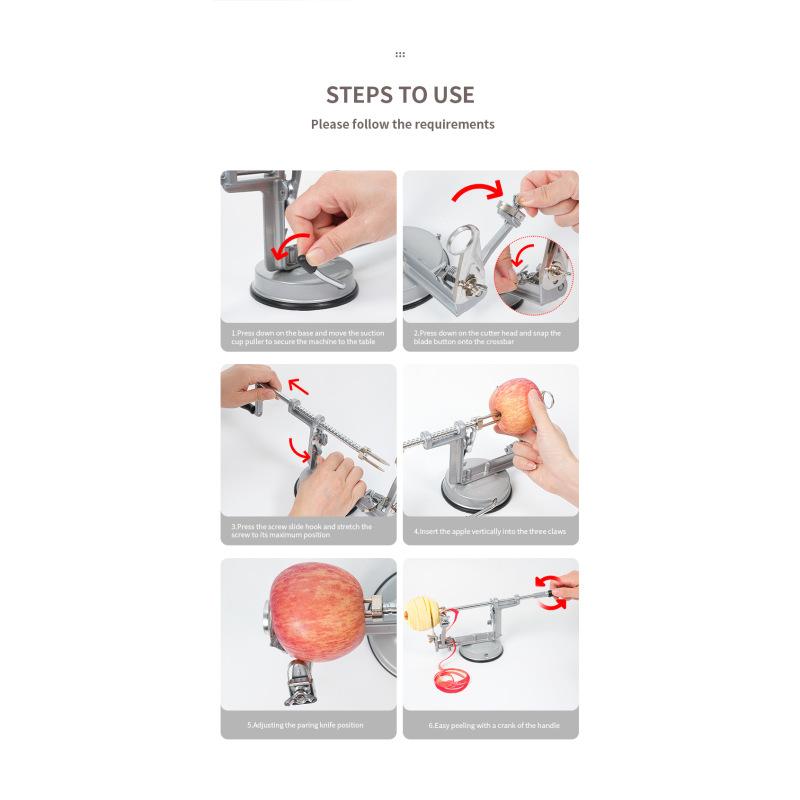 Multifunkční škrabka na ovoce Škrabka na jablko Kráječ ovoce