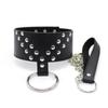 Měkká PU kůže, nýt, nákrčník, řemínek na krk Fetish Bondage Erotic Cosplay BDSM Sexuální hračka