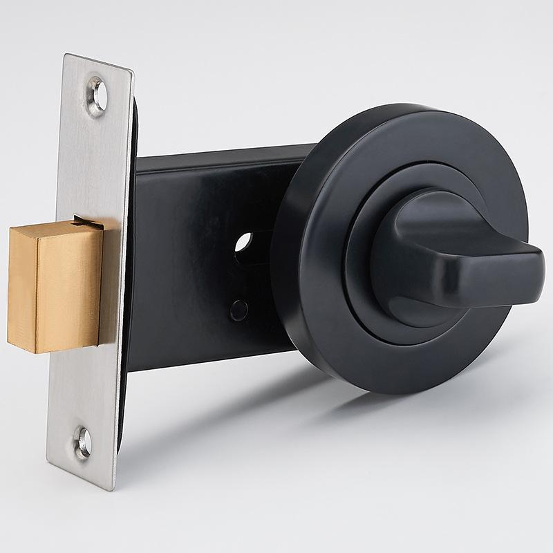 Bathroom Zinc Alloy Single-side Door Lock Living Room Secret Door Invisible Locks Indoor Anti-theft Security Lock Home Hardware