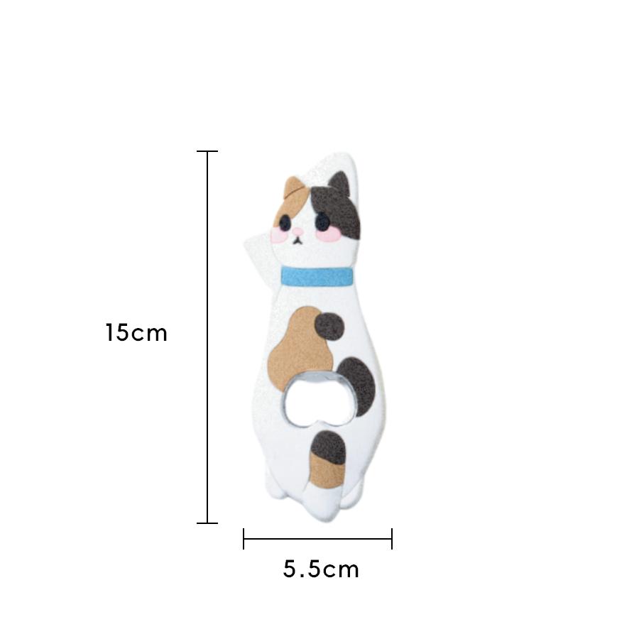 1pc Cute Cat Magnetic Bottle Opener Home Decoration Cartoon Beer Bottle Opener Magnetic Decoration Restaurant Wine Opener 6
