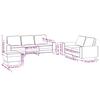 3 Piece Sofa Set Burgundy Fabric