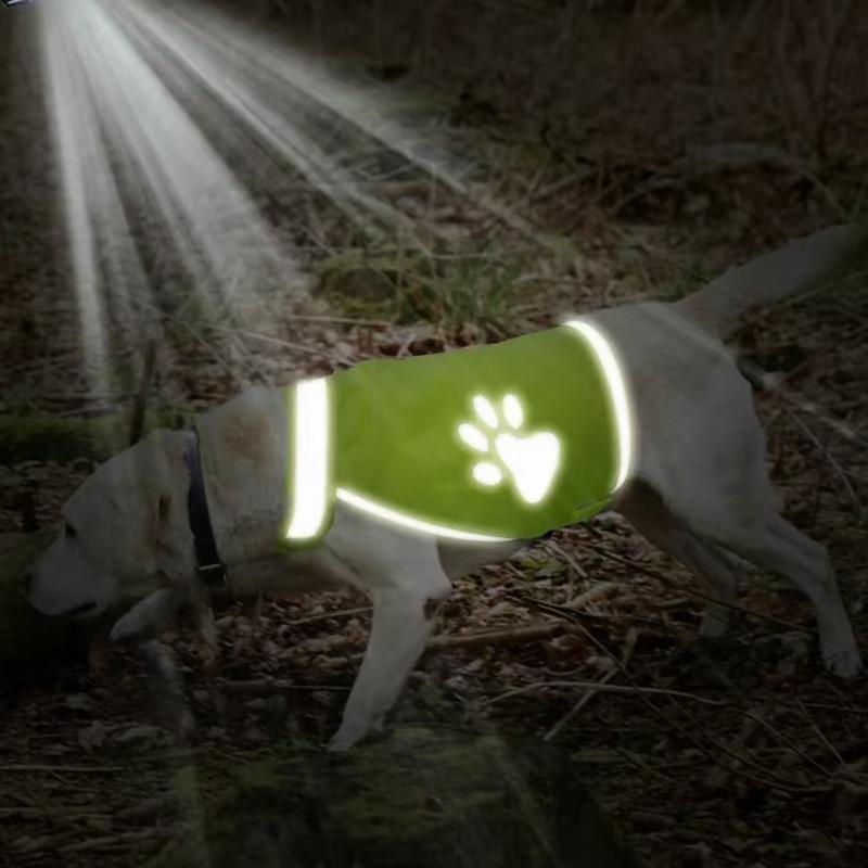 S/M/L Reflective Dog Safety Vest High Visibility Fluorescent Pet Hi Vis Jacket Coat Dog Jacket Outdoor Pet Supplies Dog Vest