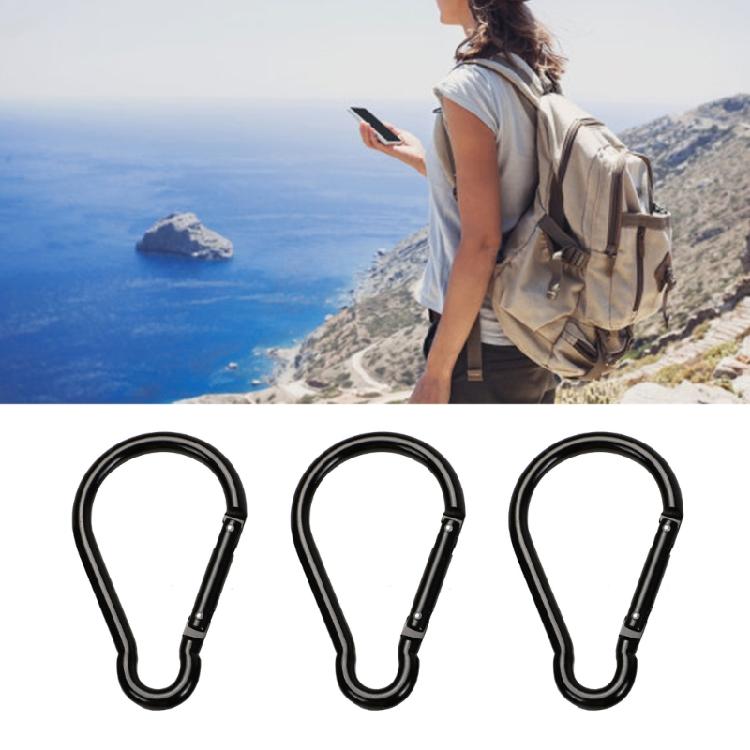 Camping Hiking Carabiner Clip with Spring Snap Lock Aluminum Alloys Carabiner Keychain Hook Clip Spring Link Carabiner