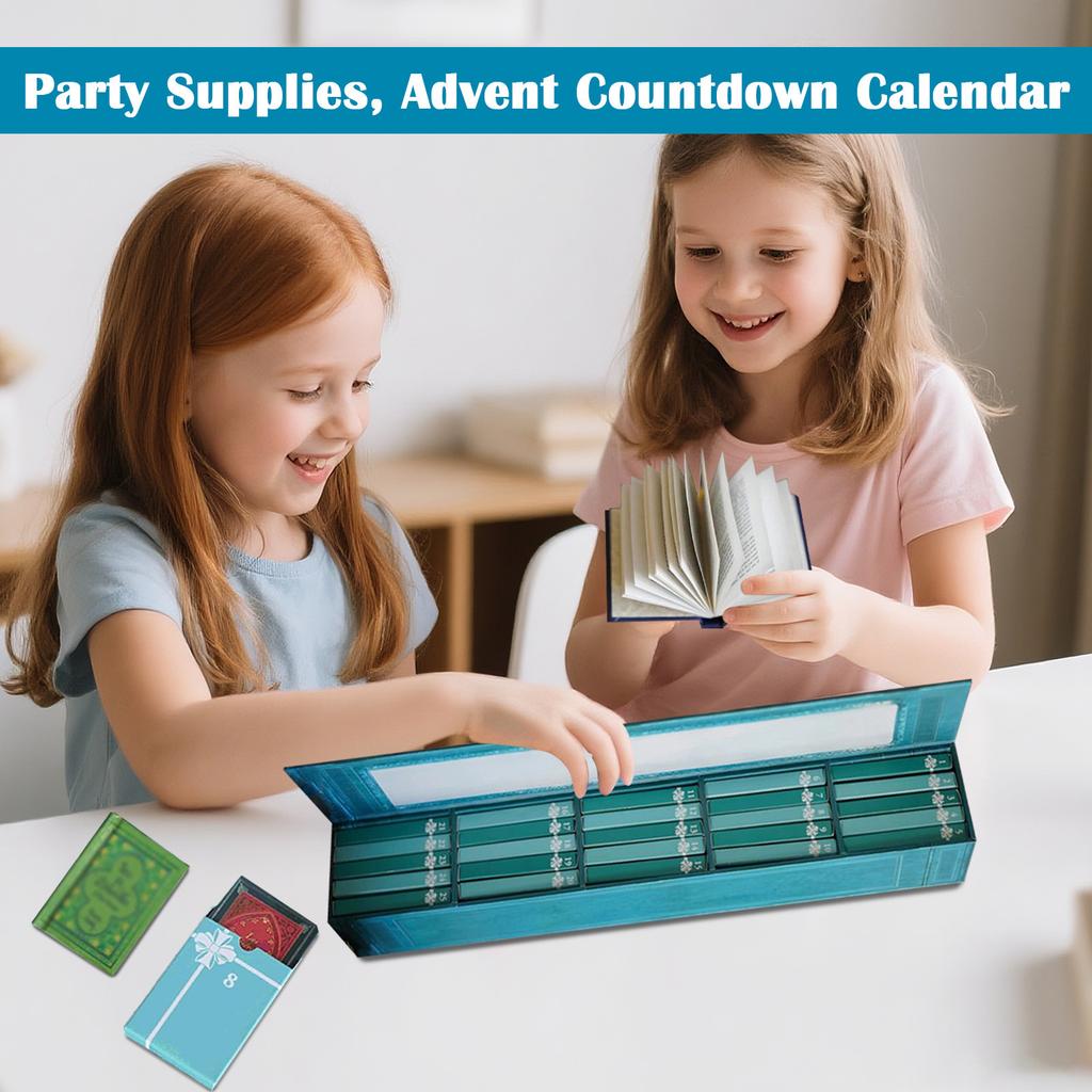 Book Decoration Advent Calendar, Party Supplies, Advent Countdown Calendar