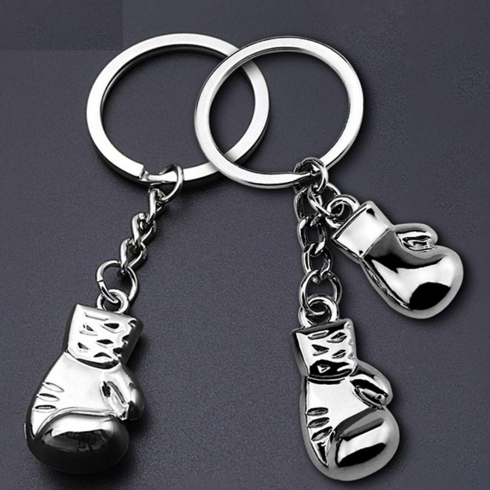 Baseball Fitness Equipment Key Ring Barbell Dumbbell Baseball Keyring Fitness Keychain  Bag Pendant