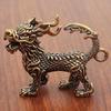Brass Dragon Nine Sons Keychain and Yazi Taotie Car Ornament Gift
