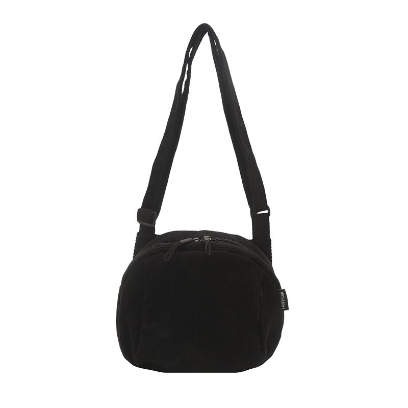 

Tide mailman bag women s striped velvet versatile simple shell bag new trendy solid color shoulder messenger bag women чёрный