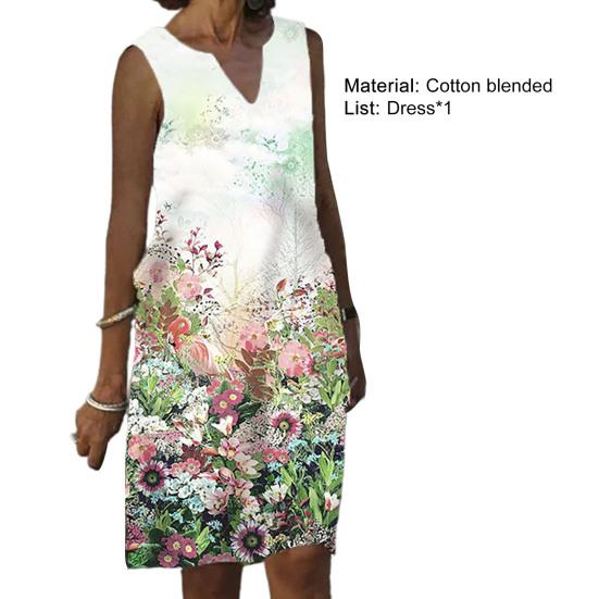 Buy V Neck Vivid Flower Print Women 