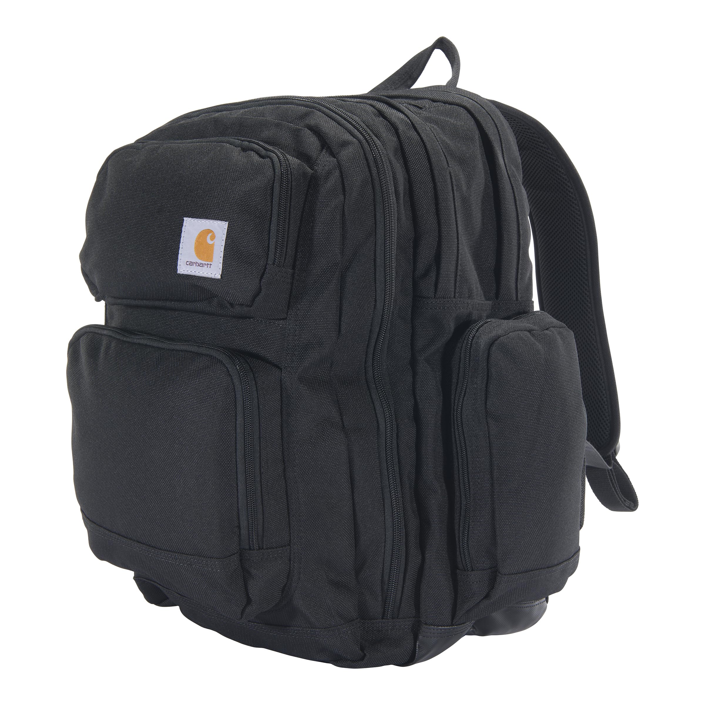 

Carhartt 35L Backpack, Durable Pack with Laptop Sleeve and Duravax Abrasion-Resistant Base, Everyday Triple Compartment (Black), One Size