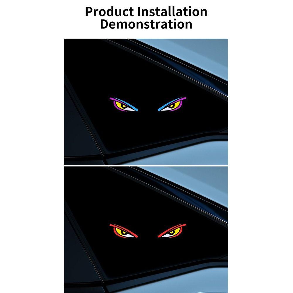 Wireless Solar Demon Eye Light Solar Powered Vehicle Signal Lights  Car Interior
