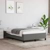 Vidaxl Bed Frame Without Mattress, Dark Grey, 120X200 Cm, Upholstered