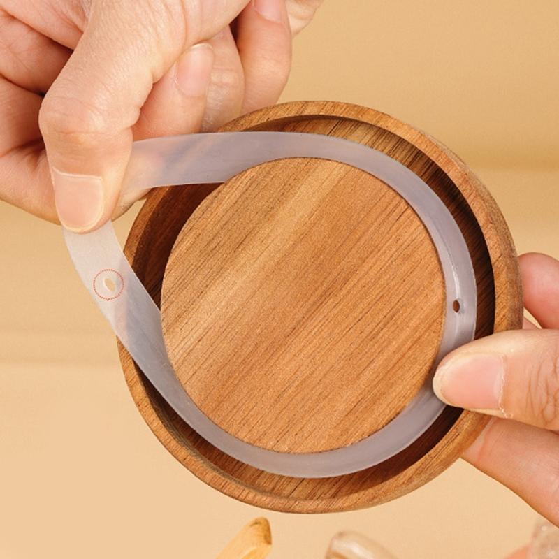 Contenitore Efficace in Vetro Salvaspazio Contenitori Trasparenti Perfetti per l'Essenziale del Bagno e Altro