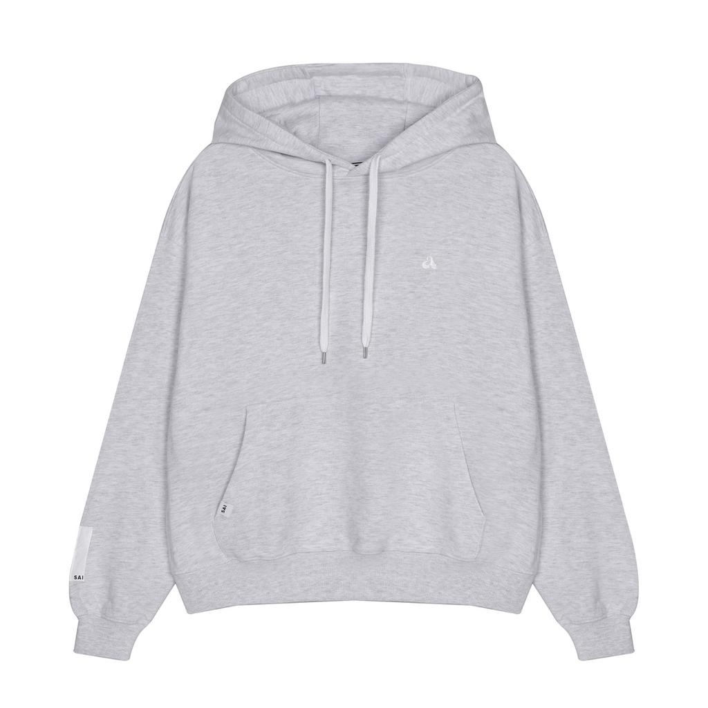 003 ‘A’ Logo Sweat Hoodie White Oatmeal