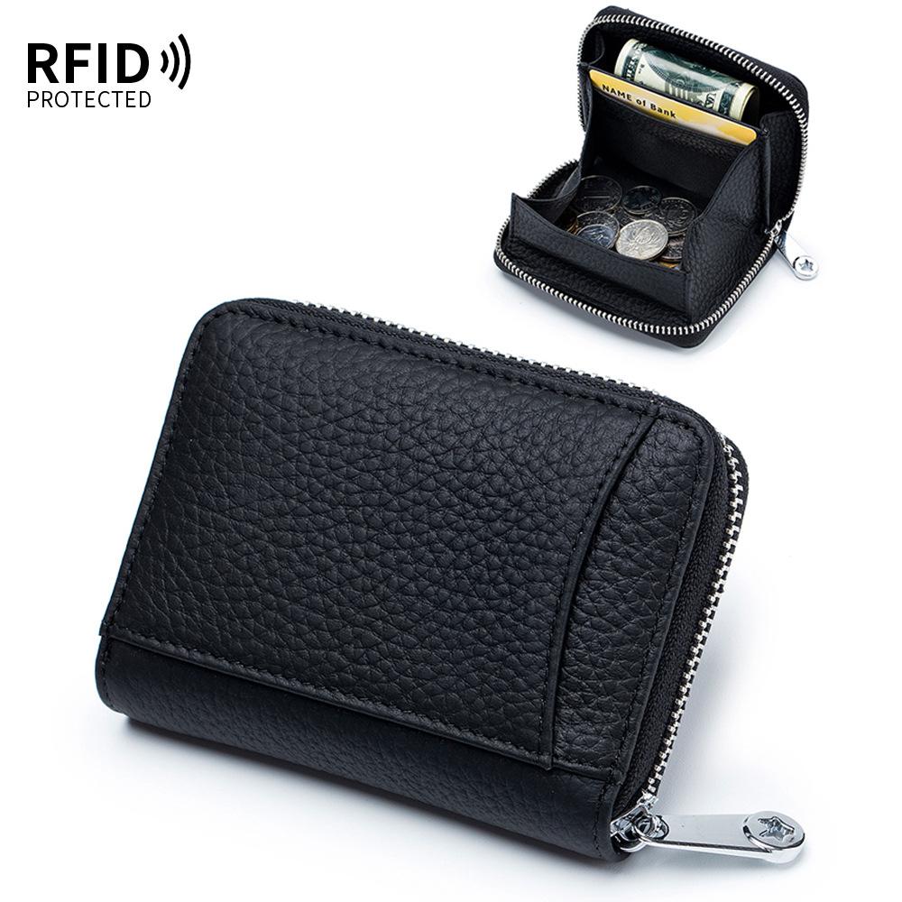 New Change Bag Rfid Anti-theft Brush Women's Zipper Coin Bag Simple Storage Bag