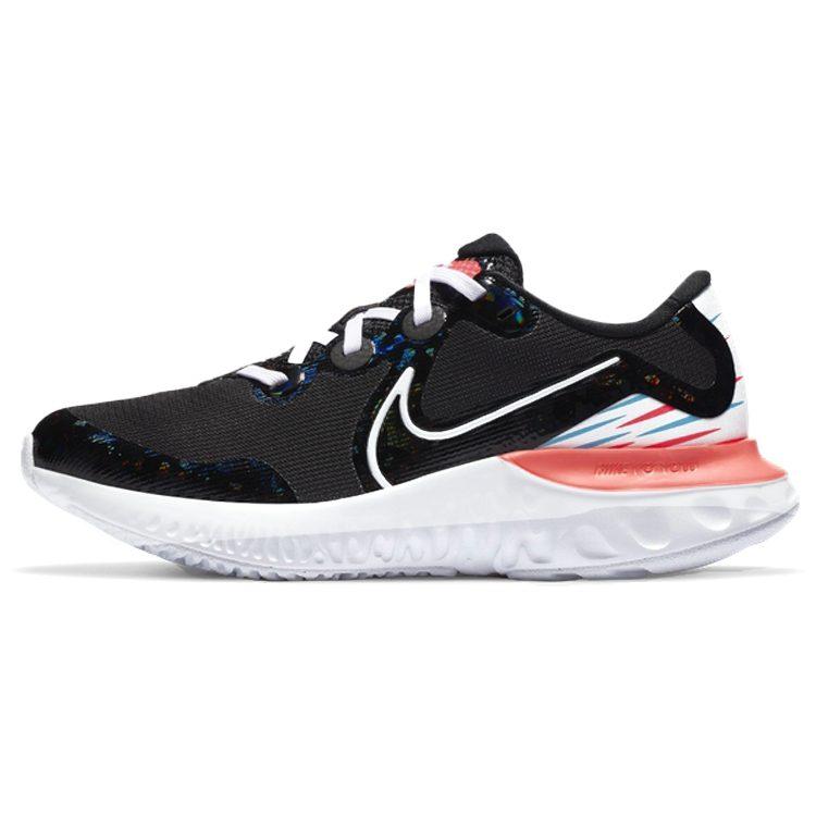 Nike Renew Run Cushioning Slip Resistant Abrasion Resistant Low top Running Shoes Black White Pink Unisex CV8990-023
