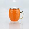 2Pcs New Cocktail Wine Cup Moscow Mule Mug 500ml Stainless Steel Hammered Copper Plated Beer Cup Bar Drinkware