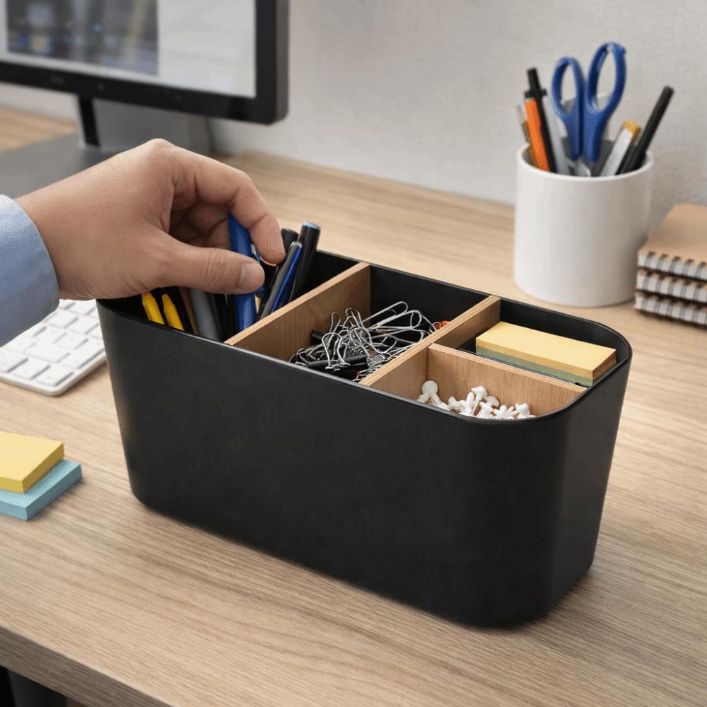 Save Space Toothbrush Holder Detachable Makeup Brush Organizer Desktop Storage Box  Bedroom