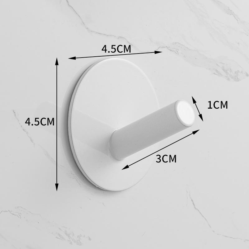 Traceless 304 Stainless Steel Adhesive Hook for Bathroom & Kitchen