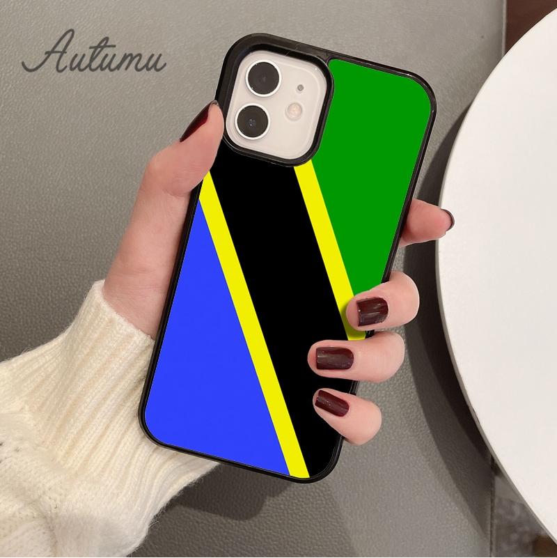 Tansania Flagge Wappen Handyhülle für iPhone 11 12 13 14 Pro Max mini XR XS SE 2020 6S 7 8 Plus Samsung Galaxy S21 S22 Hülle