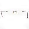 Very Good PARIS MIKI Glasses Titanium, temples partially in K18, rimless AU-132 Used