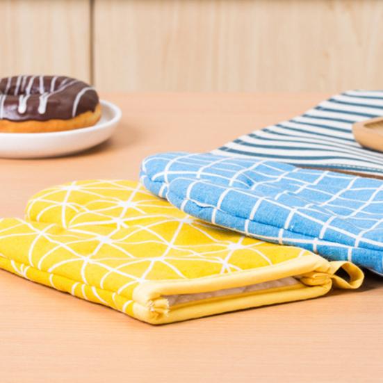 Kuchyňská žáruvzdorná bavlněná rukavice držák na hrnec do trouby pečení BBQ vaření chňapka