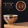 Zisha Gold Inlaid Kiln-Fired Teacup