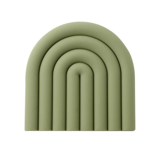 Rainbow Silicone Pot Mat Heat Resistant Trivet for Hot Dishes Non-Slip Table Placemat for Kitchen Home Bar Outdoor Use