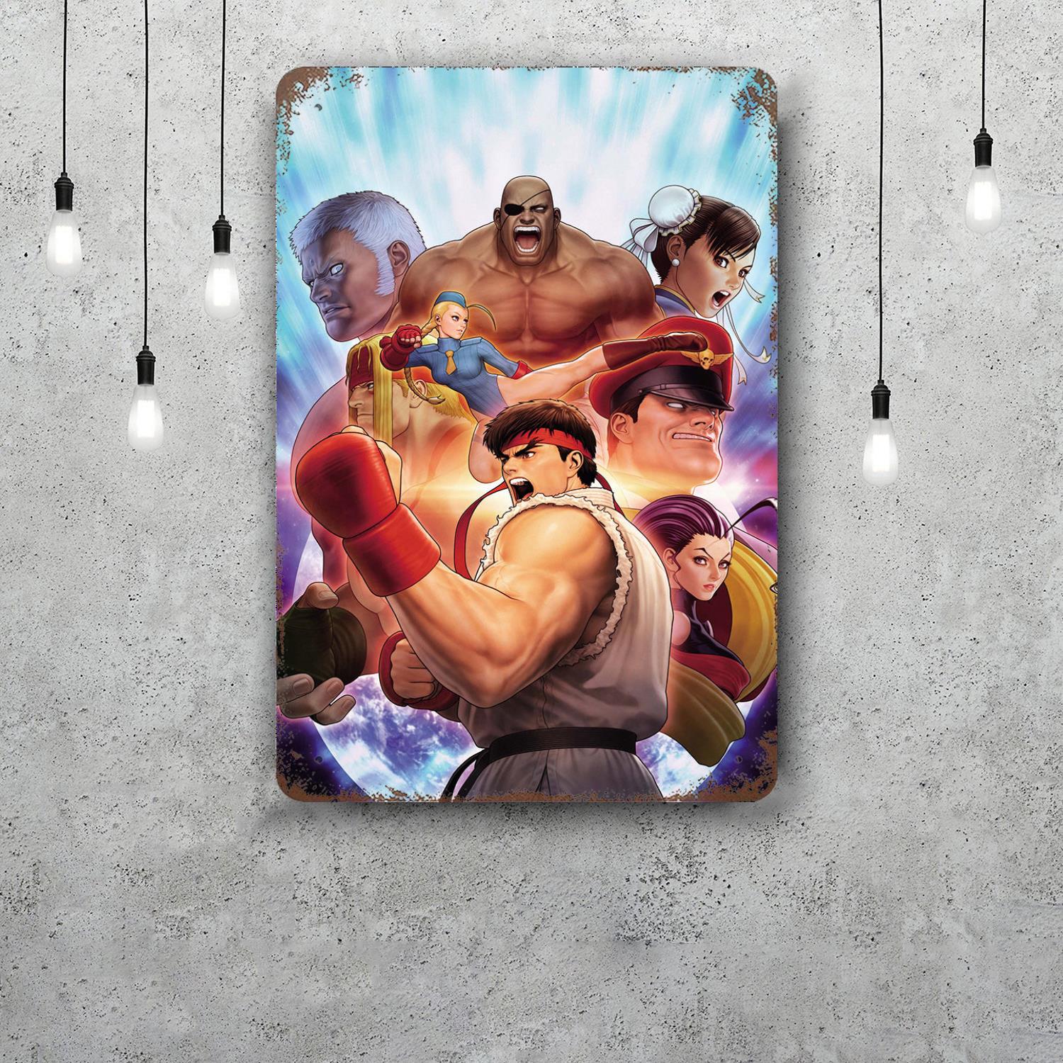 

Street Fighter 6 Game Decor Vintage Metal Signs Tin Signs Captain Poster Decor for Bar Pub Club Man Cave Wall Decoration 20x30cm（7.8x11.8inch）