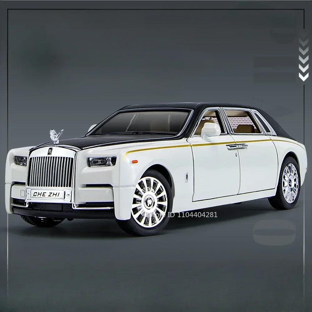 

1:24 Rolls Royce Spectre Phantom Toys Miniature Car Diecast Alloy Model Sound Light Pull Back Front Wheel Steering Friend s Gift