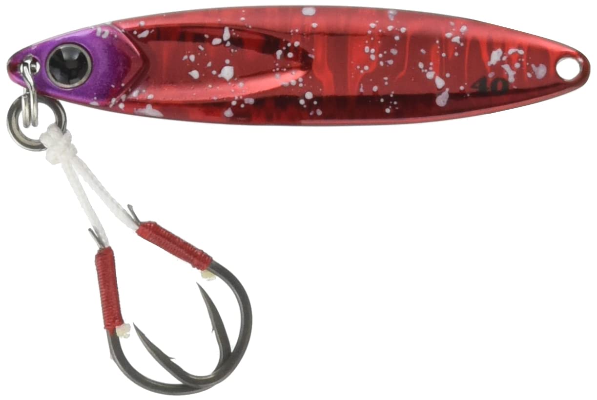 

JACKALL Metal Jig Binbin Metal TG Type Slow 40g Red Squid Glow