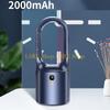 L8RE Household Desk Fans Bladeless Electric Fan USB Rechargeable 2000mAh Silent Portable Air Cooling Fan 6-speed Adjustable